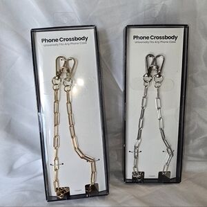 Your Choice Of One Gold Or Silver Phone Or Purse  Crossbody Chains